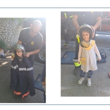 Démonstration des pompiers