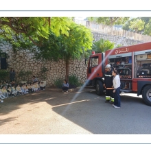 Démonstration des pompiers