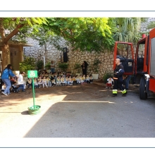 Démonstration des pompiers