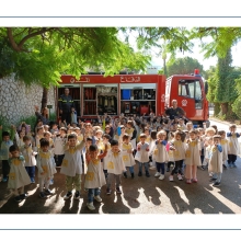 Démonstration des pompiers