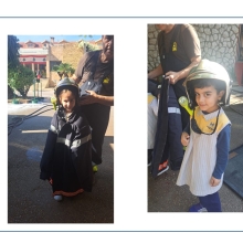 Démonstration des pompiers